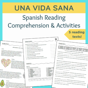 Spanish Reading Comprehension - healthy living