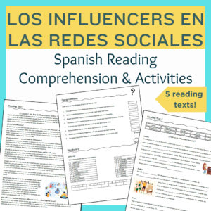 Spanish Reading Comprehension - influencers redes sociales