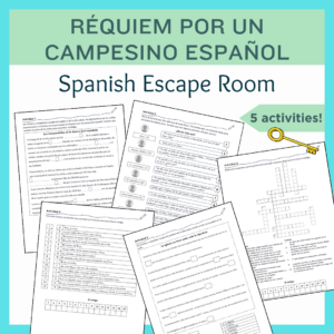 Requiem por un campesino espanol - Escape Room Activity